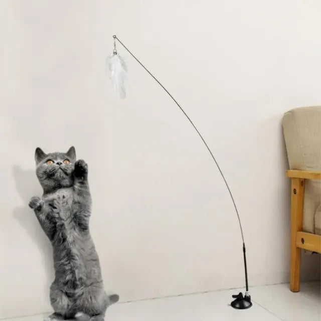NyanSwing™ – Giocattolo Interattivo con Bacchetta per Gatti