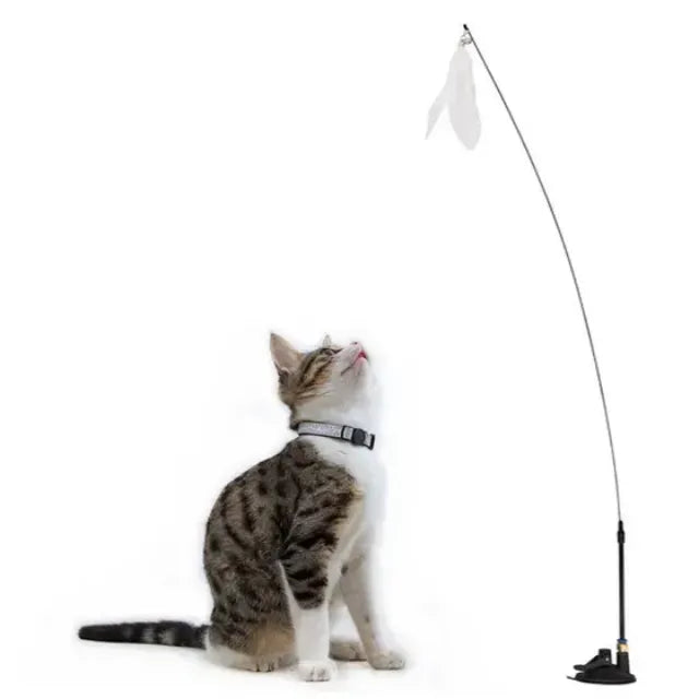 NyanSwing™ – Giocattolo Interattivo con Bacchetta per Gatti